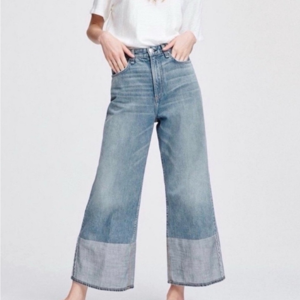 Rag & Bone Ruth Super High-Rise Ankle Wide Leg Jean